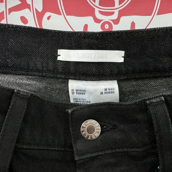 Helmut Lang Black Flare Wide Leg Jeans - Picture 7 of 9